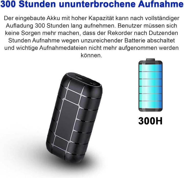 Actual product image Sttwunake Digitaler Audiorecorder mit Sprachaktivierung (128 GB)