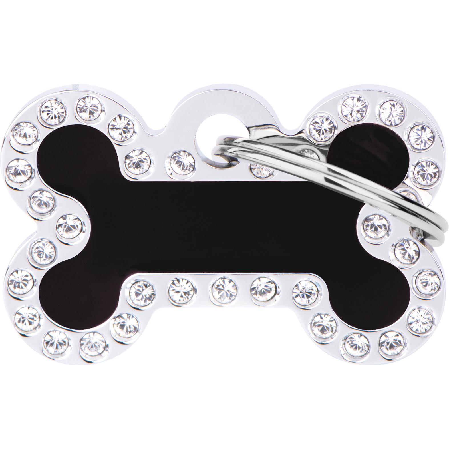 Myfamily MyFa tegn glam, ben lille, sort (Cane), Collare + Guinzaglio