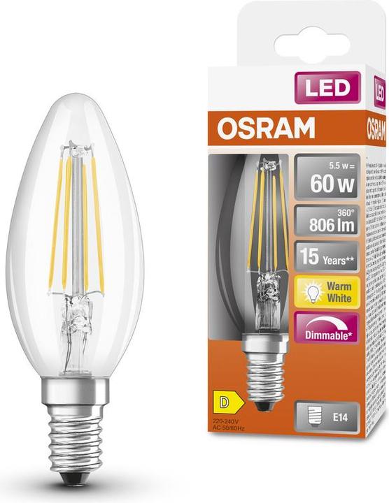 Image du produit Osram LED Retrofit Classic (E14, 5.90 W, 806 lm, 1 x, D)