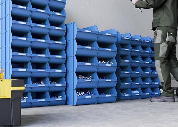 Actual product image kaiserkraft Open fronted storage bin, self-supporting