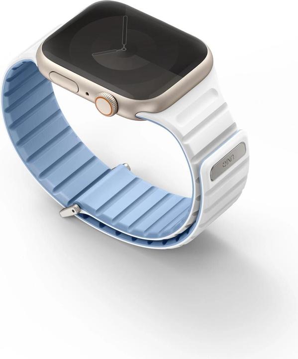 Produktbild Uniq pasek Revix Evo Apple Watch Series 1/2/3/4/5/6/7/8/9/SE/SE2 38/40/41mm Reversible Magnetic nieb (41 mm, 40 mm, 38 mm, Silikon, Edelstahl)