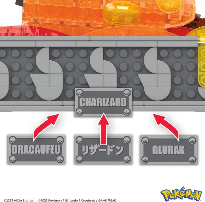 Produktbild MEGA Pokémon Motion Glurak bewegliches Bauset