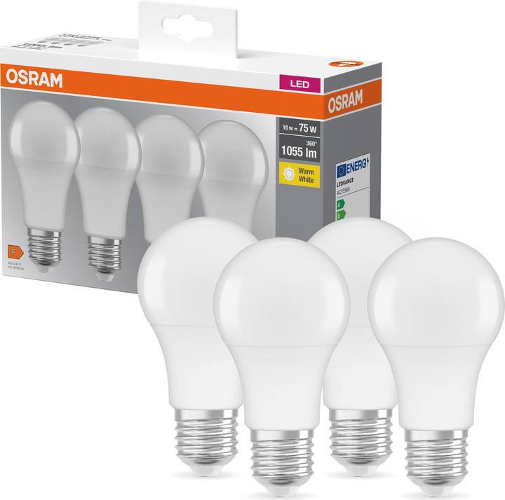 Actual product image Osram Base Retro (E27, 11 W, 1055 lm, 4 x, F)