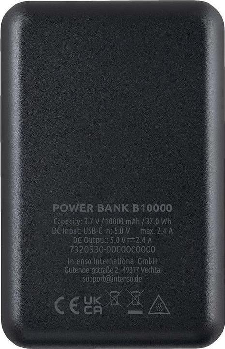 Actual product image Intenso Powerbank B10000 10000mAh schwarz (10000 mAh, 12 W, 12 Wh)