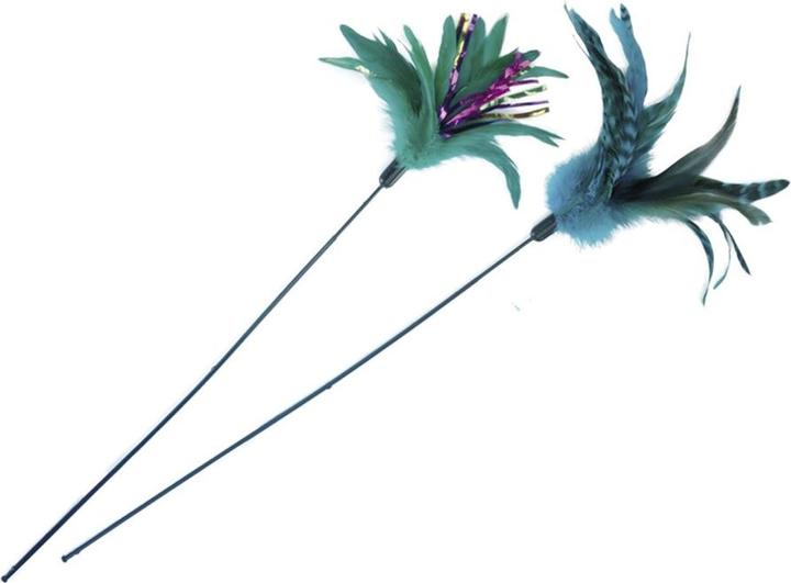 Actual product image Nobby Feather duster with feathers (Play fishing rod cat)