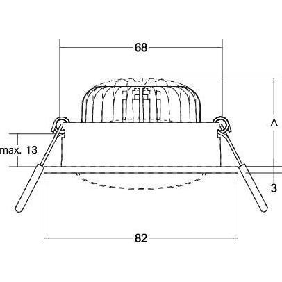 Thumbnail - Brumberg, Wandleuchte + Deckenleuchte, Einbaustrahler