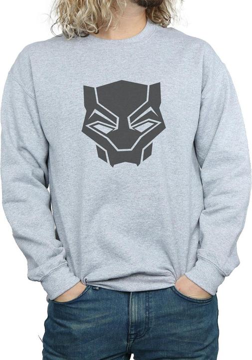 Produktbild Black Panther Schwarz auf Schwarz Baumwolle Sweatshirt (S)