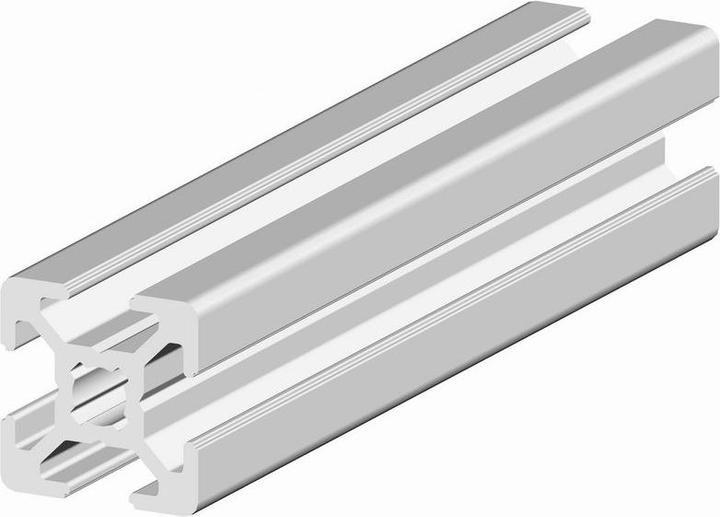 RS PRO Profilé d'étai en aluminium 20 x 20 mm, 4 rainures 6mm, longueur 1m