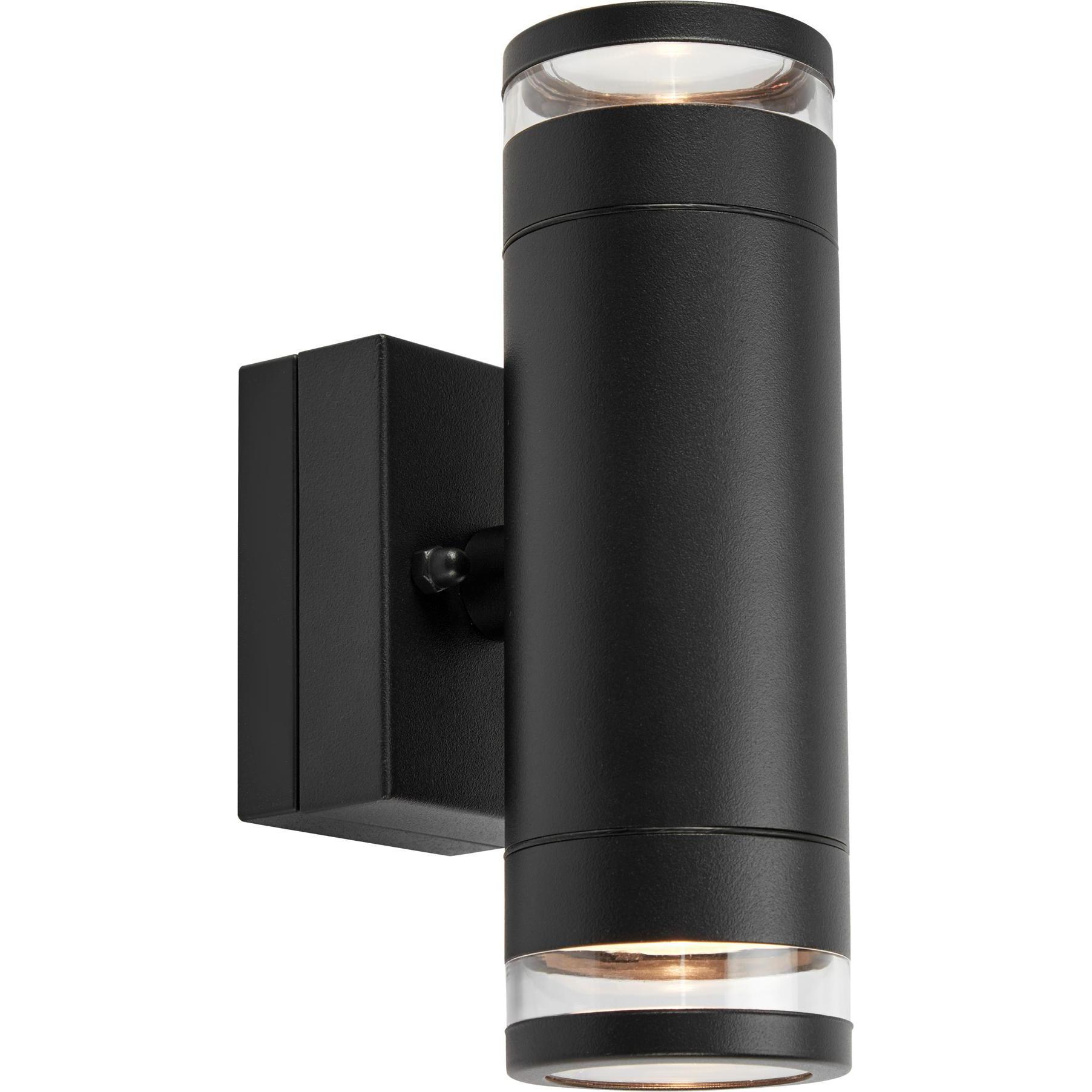 Markslöjd, Illuminazione esterna, LUNO Wall 2L Black (400 lm, IP44, IP65)