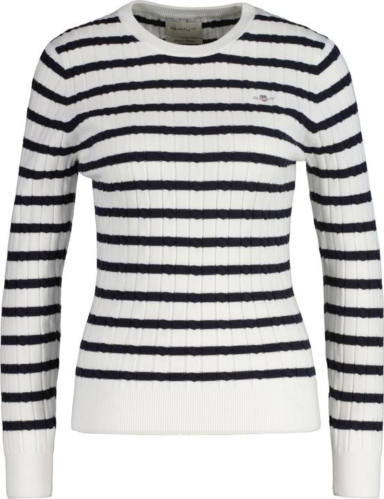 Produktbild GANT Stretch Cotton Cable Stripe C-Neck (XXL)