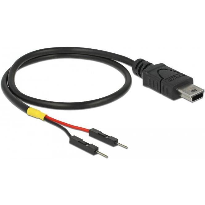 Delock USB Stromkabel Mini-B auf 2 x Pfostenstecker einzeln Strom 30 cm (0.30 m), USB Kabel