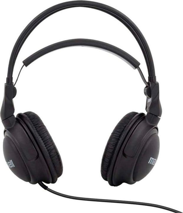Actual product image Maxell Headphones with Volume Control, 60 Ohm, 3,5mm, 2,5m Cable, Grey (ANC, Cable)