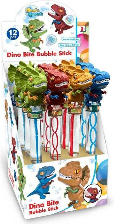 Actual product image Magic Bubble Dino Bite Bubble Stick assorted