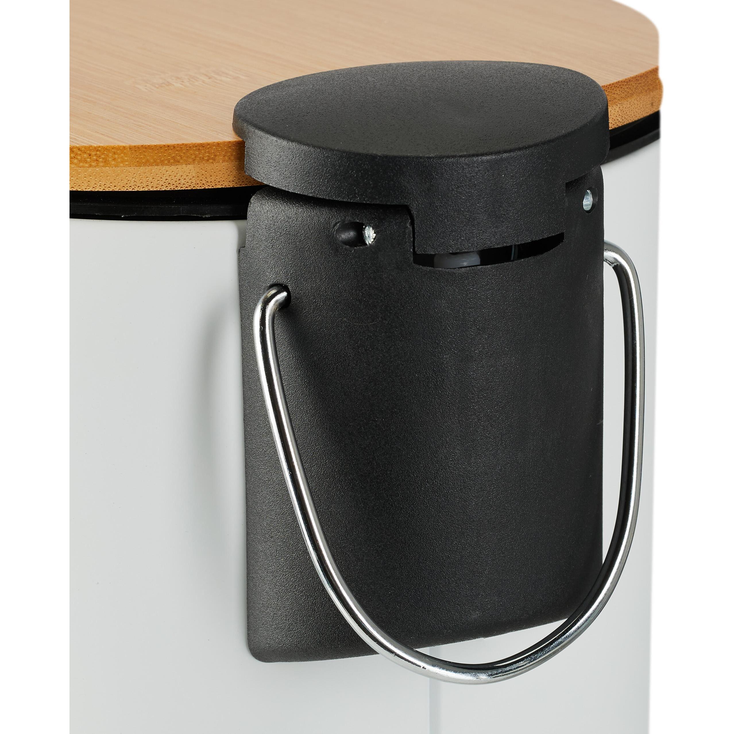 Thumbnail - Relaxdays Bad-Mülleimer, Abfalleimer, Weiss