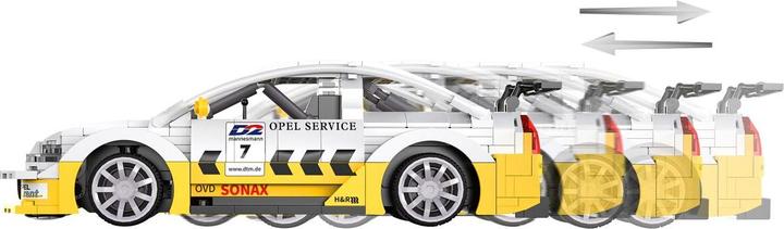 Actual product image Cada Opel Astra V8 Coupe 1:20 weiss 2,4GHz Bricks (Kit)