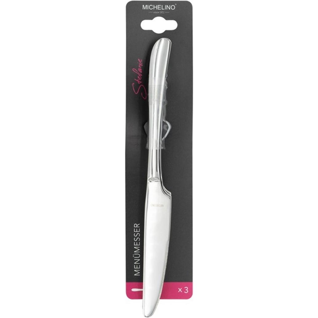 Thumbnail - Michelino Menümesser 3 Stück, Besteck, Silber