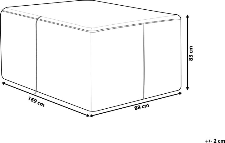 Produktbild Beliani Regenschutz für Rattantruhe MODENA 169 x 88 x 83 cm
