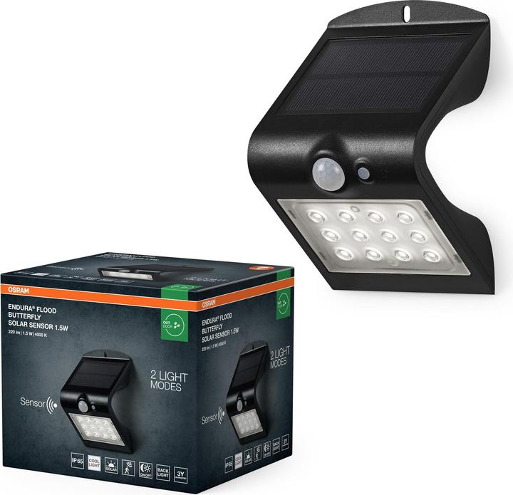 Osram ENDURA Flood Solar Butterfly Solar Sensor 1.5W (220 lm)