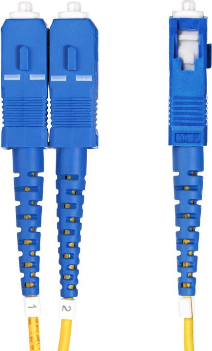 Actual product image StarTech com 50m (164ft) LC to SC (UPC) OS2 Single Mode Duplex Fiber Optic Cable, 9/125µm, Laser Opt (CAT6, 50 m)