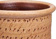 Immagine prodotto Giftdecor Portaombrelli in ceramica a pois 50cm marrone (23 x 23 x 50 cm)