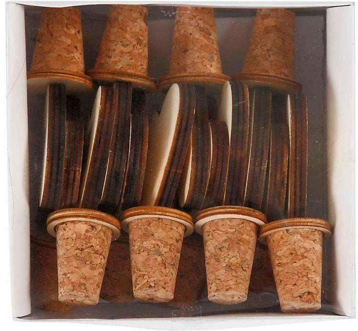 Actual product image Creativ Company Wooden bottle stopper 9 cm, 12 pieces
