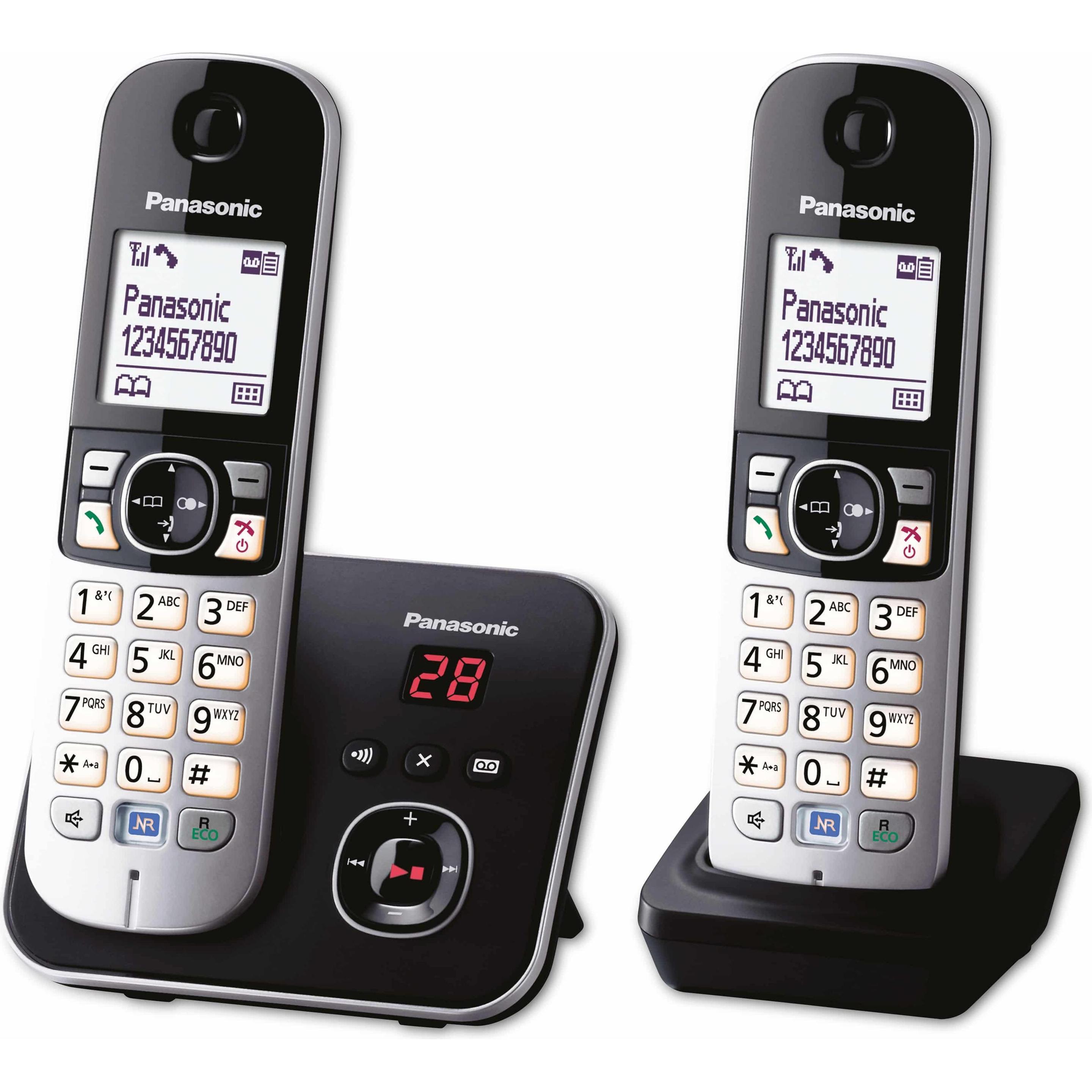 Panasonic KX-TG6822, Telefon, Schwarz