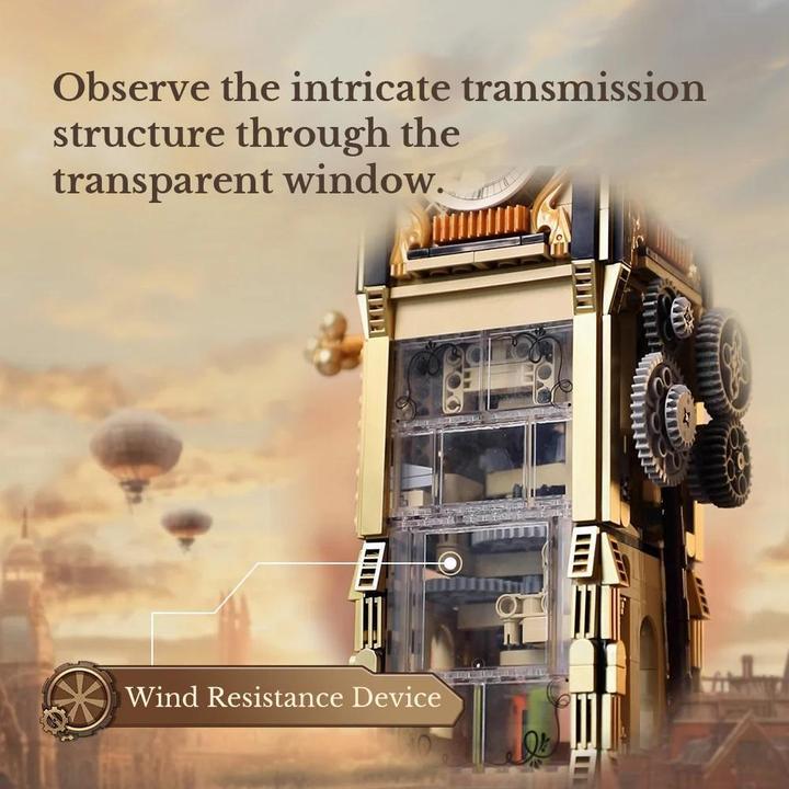 Actual product image Pantasy Steampunk series clock tower