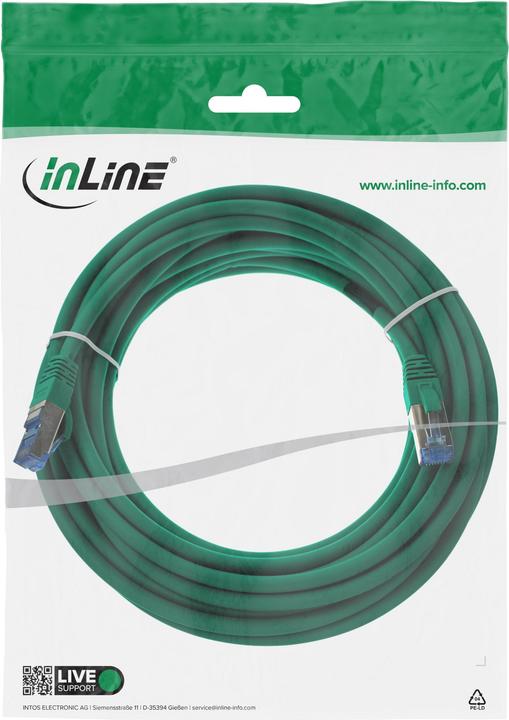 Actual product image InLine Patch cable Cat.6A, S/FTP (PiMf), 500MHz (S/FTP, CAT6a, 5 m)