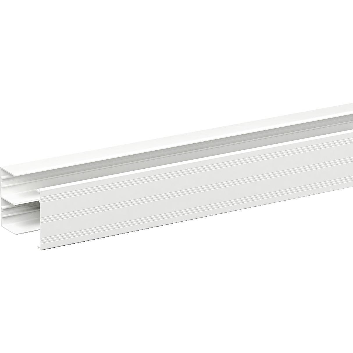 Schneider Electric, Passaggio dei cavi, SE 5435118 FED-K7640 ALU Battiscopa canale 2 camere 76x40x2500 bianco RAL9016 (250 cm)