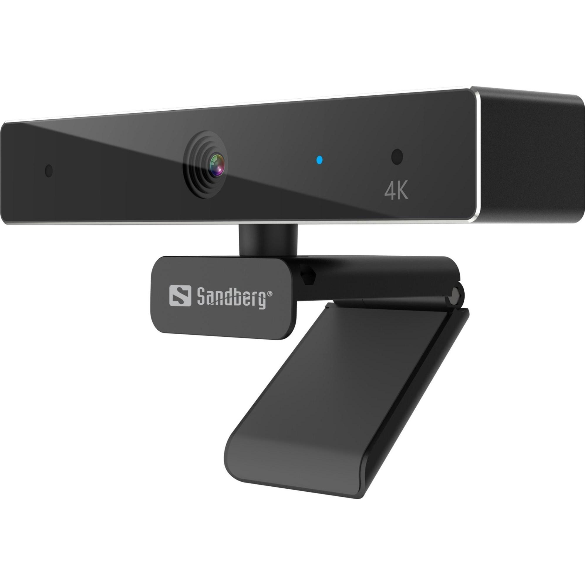Sandberg USB-C/A Webcam Pro Remote 4K (8 Mpx), Webcam, Nero
