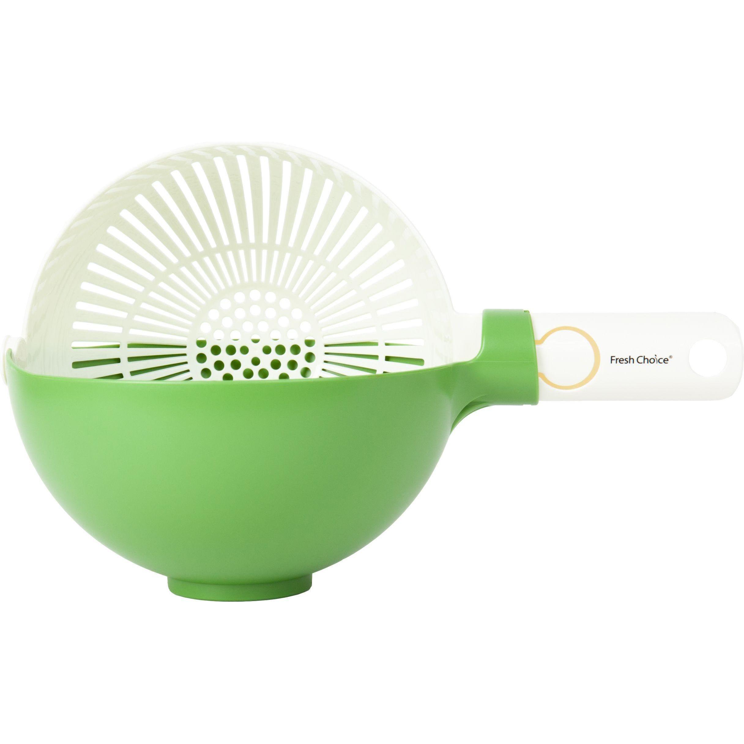 Fresh Choice Sieb-Schale m.Gr., Setaccio, Verde, Bianco