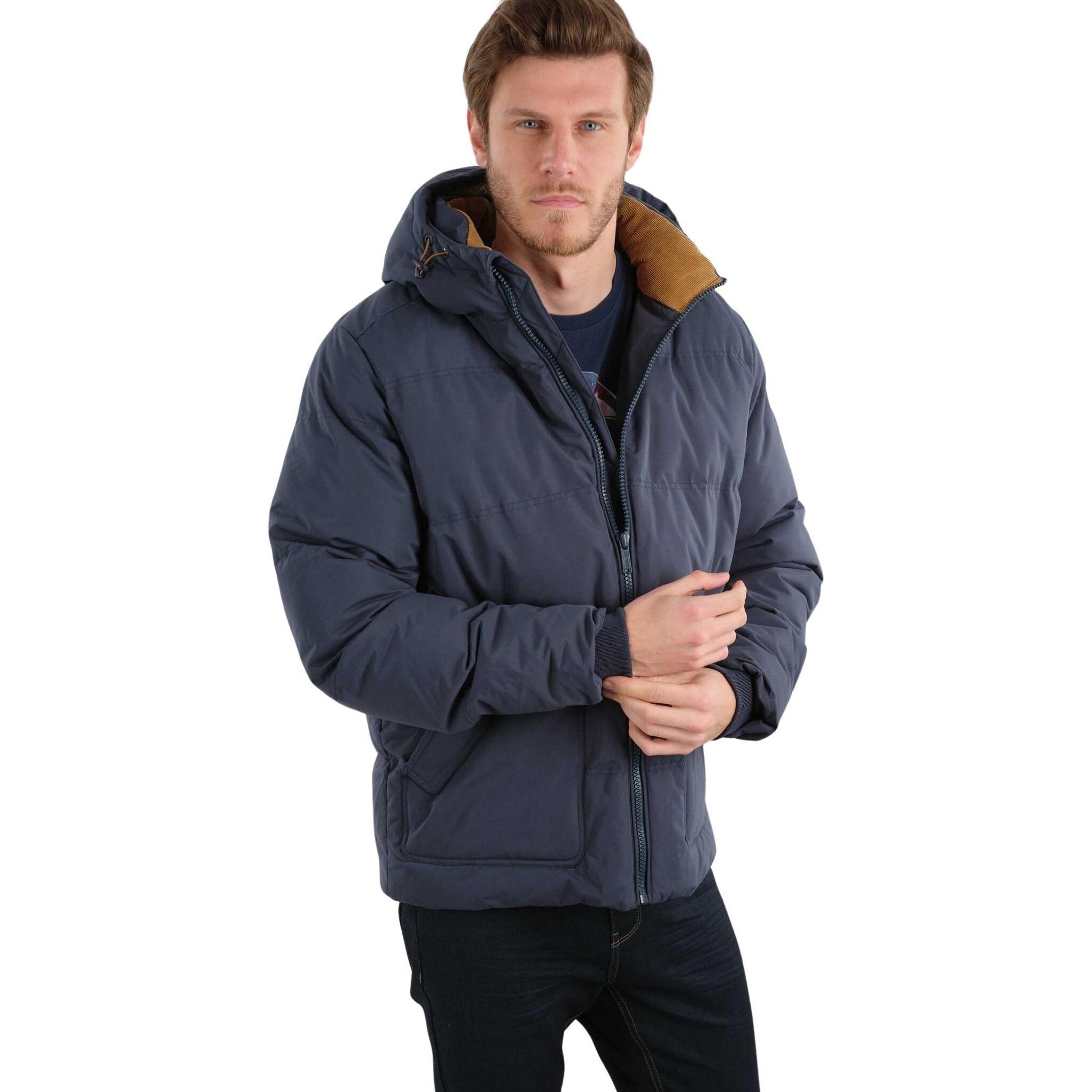 Deeluxe, Herren, Jacke, daunenjacke it kapuze chicago opé (M), Blau, M
