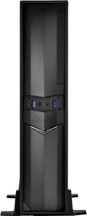 Actual product image Silverstone SST-RVZ02B-W - Raven Mini-ITX slim gaming computer case with window, black (Mini-ITX)