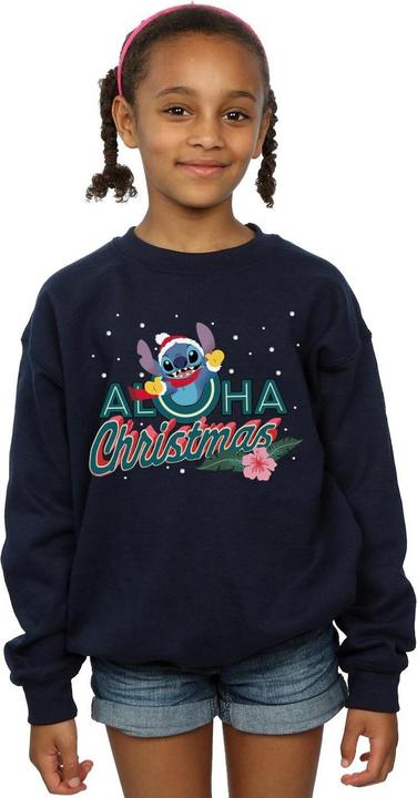 Produktbild Disney Lilo And Stitch Aloha Christmas Sweatshirt Mädchen (116)