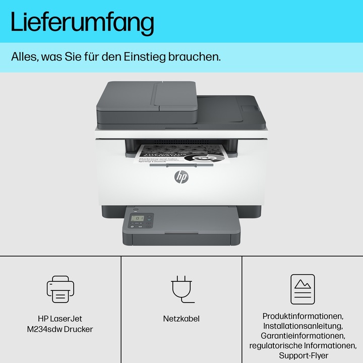 Actual product image HP LaserJet Pro M234sdw (Laser, Black and white)