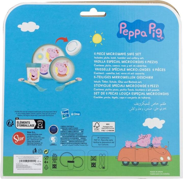 Image du produit Stor Peppa Pig - Set de vaisselle Premium 5 pièces