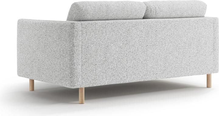 Actual product image Micadoni Sofa, "Eden", 2 Seats, Light Grey Melange, 146x92x90 Made in Europe (2 person sofa)