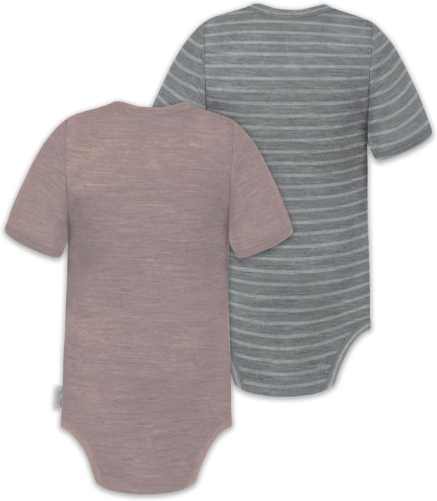 Produktbild Normani 2er Set Baby Merino Kurzarmbody „Tihoi" - 9317 (74)