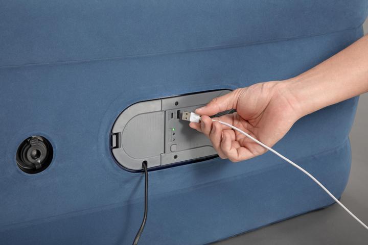 Actual product image Bestway AlwayzAire Twin Air Mattress with Built-in Dual Pump 1.91 m x 97 cm x 46 cm (950 x 1860mm)
