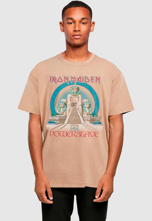 Produktbild Merchcode Powerslave - World Slavery Tour Egpyt Acid Washed Oversize Tee - 190095 (M)