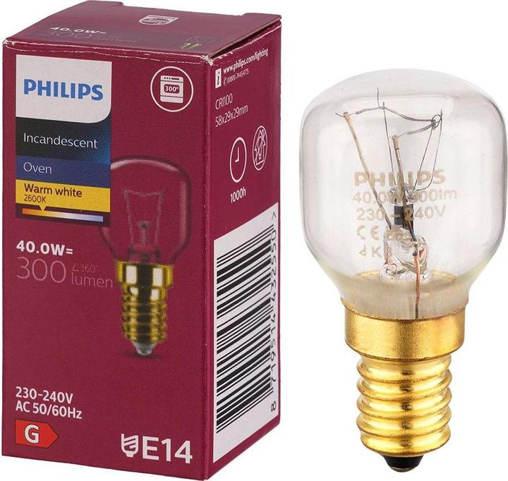 Produktbild Philips Backofenlampe (E14, 40 W, 300 lm, 1 x, G)