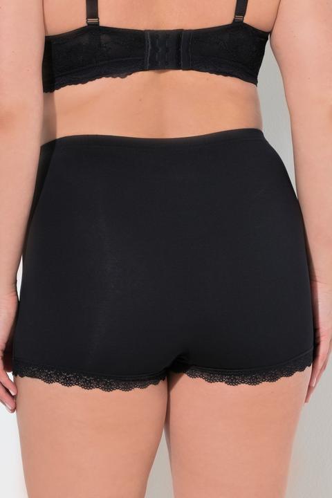 Actual product image Ulla Popken 3 Pack Lace Trim Boyshorts (50, 52, pack of 3)