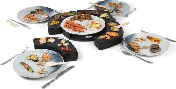 Produktbild Princess 103070 Dinner4all Circle - 4 einzelne Grillplatten - 4 x 250 W – Inklusive Spatel