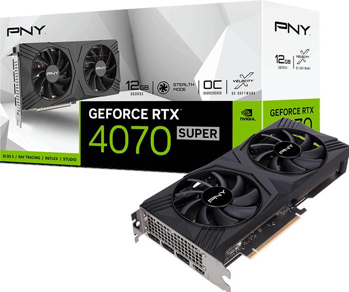 Produktbild PNY GeForce RTX 4070 SUPER VERTO (12 GB, GDDR6X)