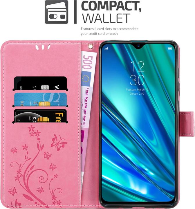 Actual product image Cadorabo Flower Book Case for Realme 5 PRO / Realme Q (Realm Q, Realme 5 Pro)