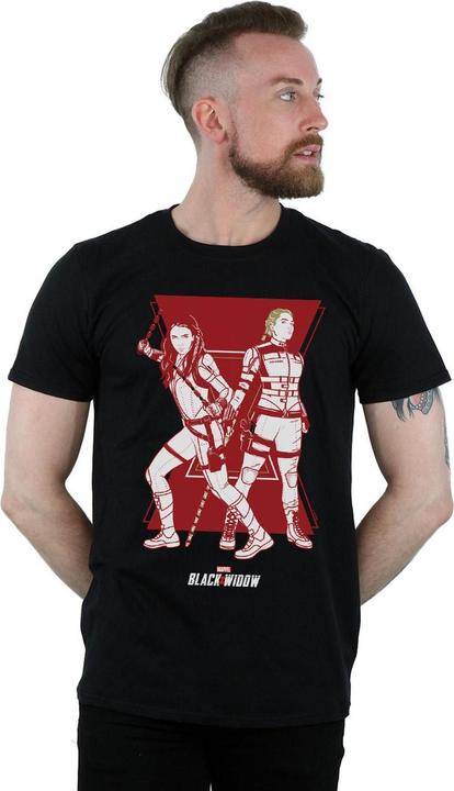 Image du produit - T-shirt BLACK WIDOW MOVIE SISTERS SILHOUETTE - Homme (3XL)