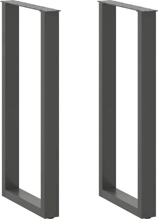 Image du produit vidaXL Pieds de table basse en U 2 pcs. Anthracite 50x(100-101) cm Pied de table en acier