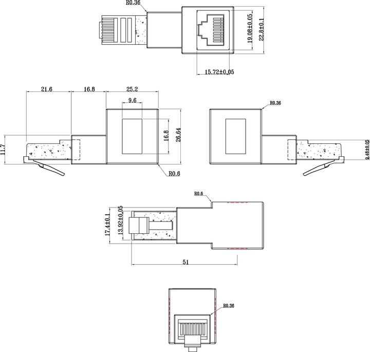 Produktbild InLine RJ45 Adapter (RJ45, RJ45 (1x))