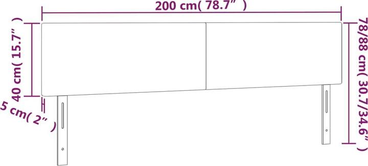 Immagine prodotto vidaXL Ruben (200 x 5 x 88 cm)