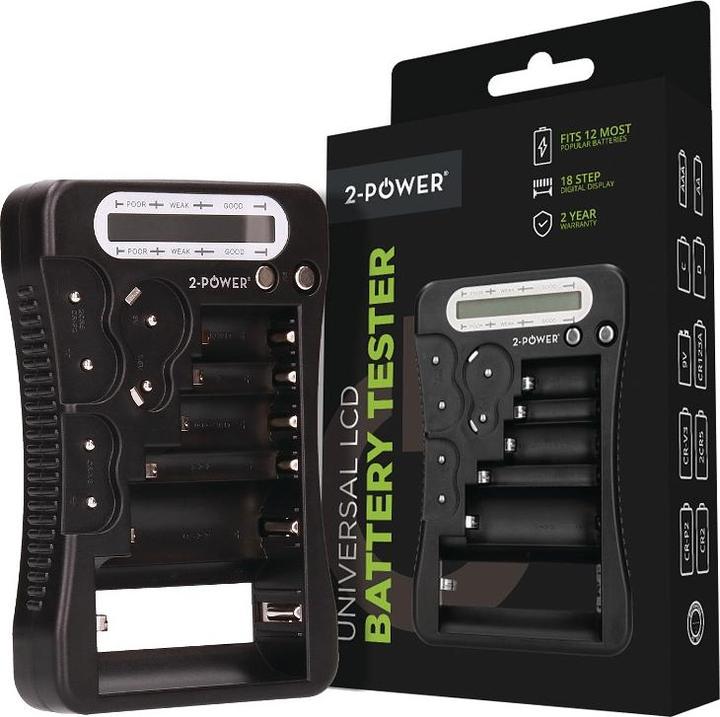 Actual product image 2-Power Battery Tester - AA,AAA,C,D,9V,Coin Cell